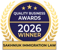 Quality Business Awards 2026 Winner - Sakhniuk Immigration Law